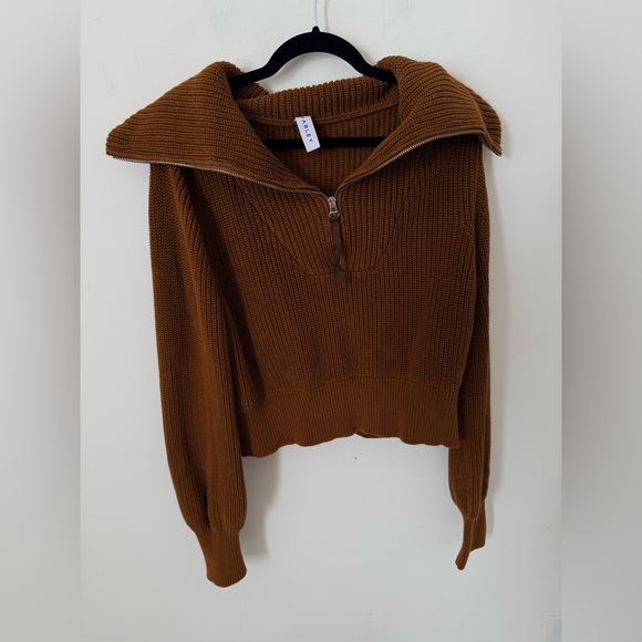 VARLEY Mentone Half-Zip Chunky Knit Pullover Small - Picture 4 of 7